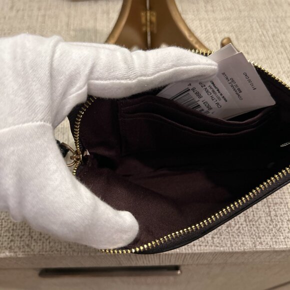 Coach CM Leather Corner Zip Wristlet - Picture 4 of 4